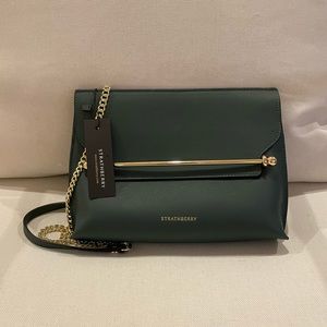 NWT Strathberry Stylist Handbag- Bottle Green